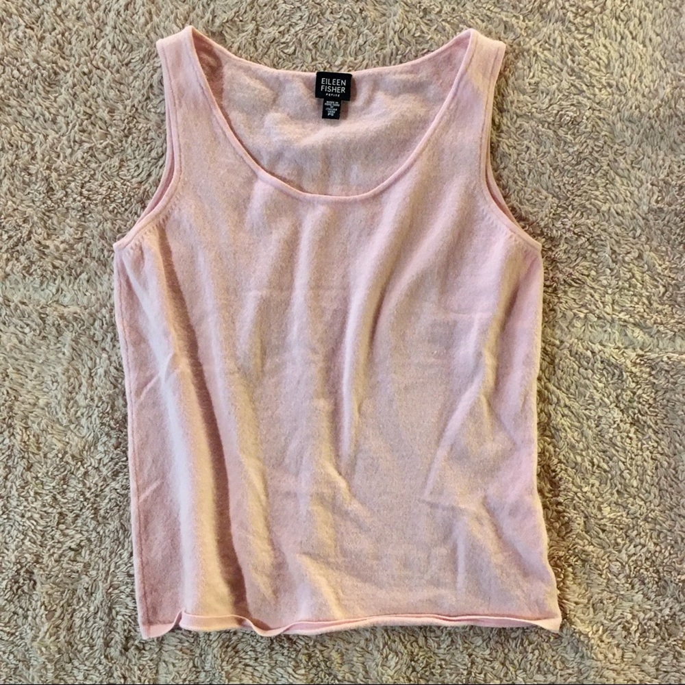 Soft pink sweater tank, size PS